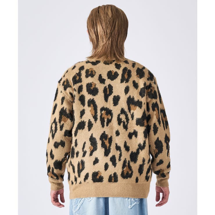 モヘアタッチ総柄カーディガン | REGIEVO | 詳細画像4 