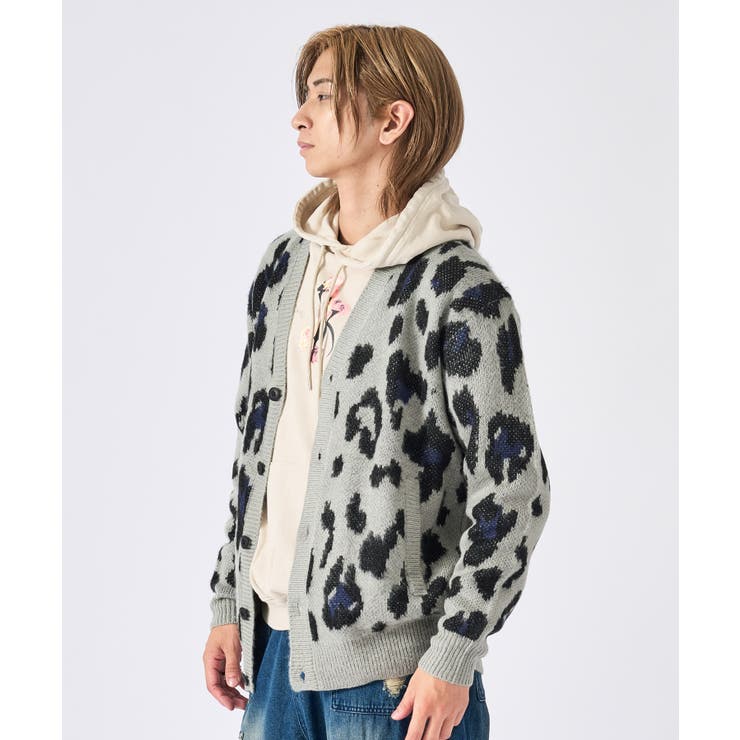 モヘアタッチ総柄カーディガン | REGIEVO | 詳細画像6 