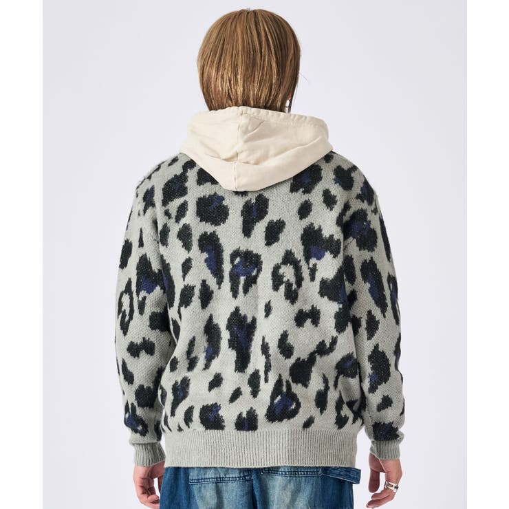 モヘアタッチ総柄カーディガン | REGIEVO | 詳細画像7 