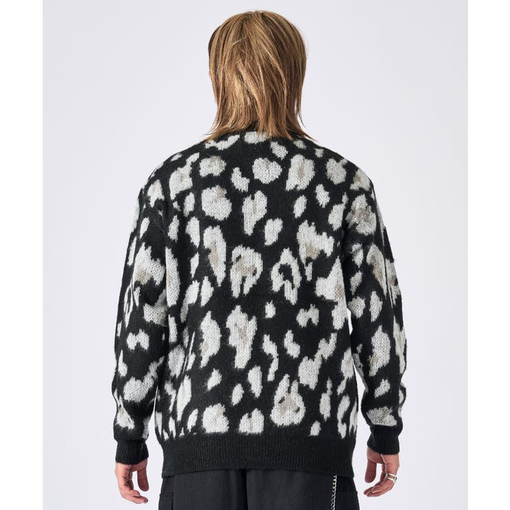 モヘアタッチ総柄カーディガン | REGIEVO | 詳細画像10 