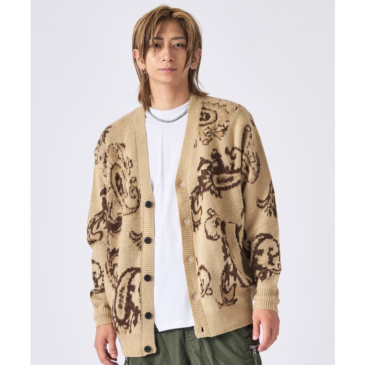 モヘアタッチ総柄カーディガン | REGIEVO | 詳細画像11 