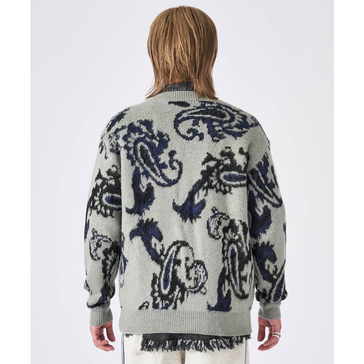 モヘアタッチ総柄カーディガン | REGIEVO | 詳細画像16 