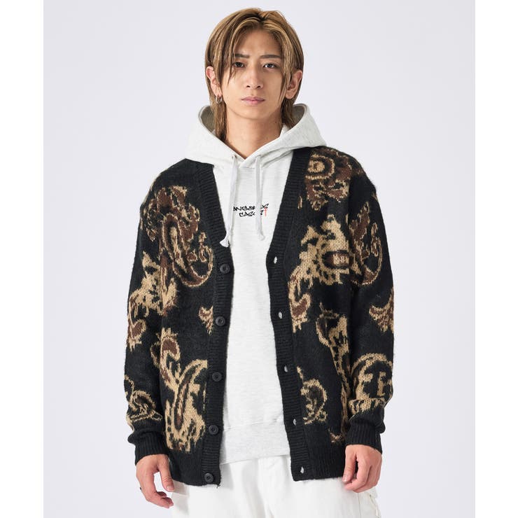 モヘアタッチ総柄カーディガン | REGIEVO | 詳細画像17 