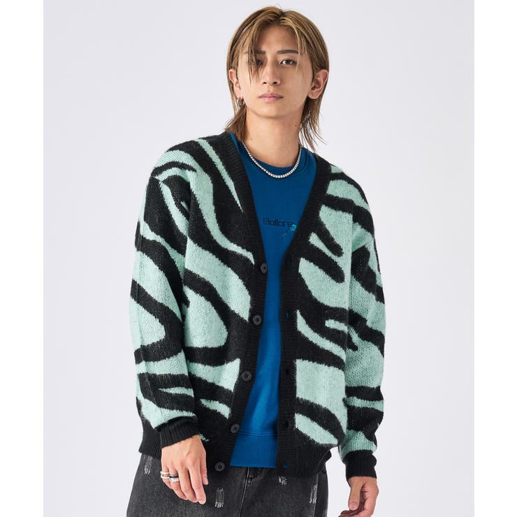 モヘアタッチ総柄カーディガン | REGIEVO | 詳細画像20 