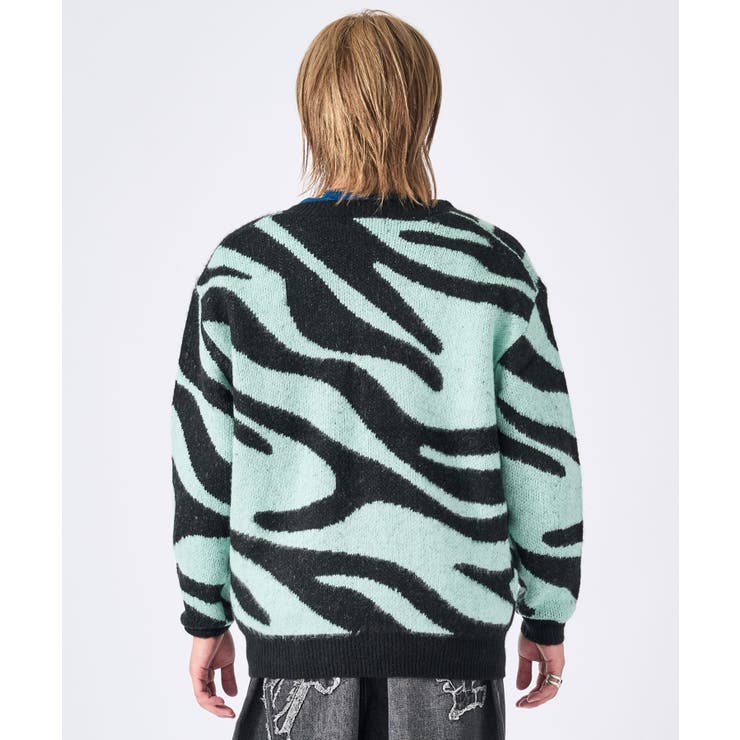 モヘアタッチ総柄カーディガン | REGIEVO | 詳細画像22 