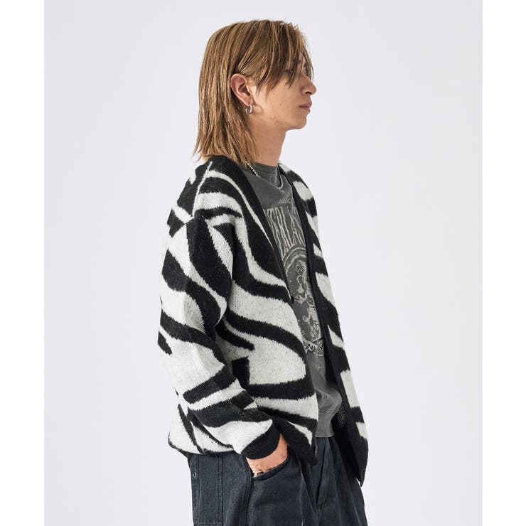 モヘアタッチ総柄カーディガン | REGIEVO | 詳細画像24 