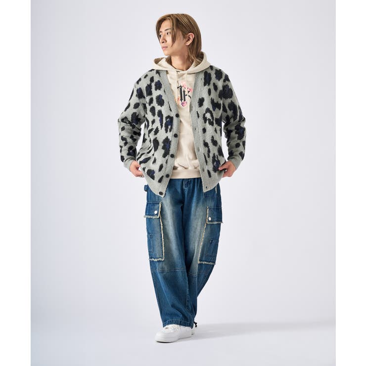 モヘアタッチ総柄カーディガン | REGIEVO | 詳細画像48 