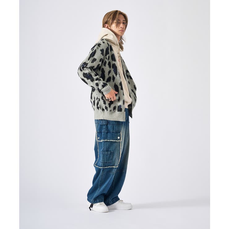 モヘアタッチ総柄カーディガン | REGIEVO | 詳細画像49 
