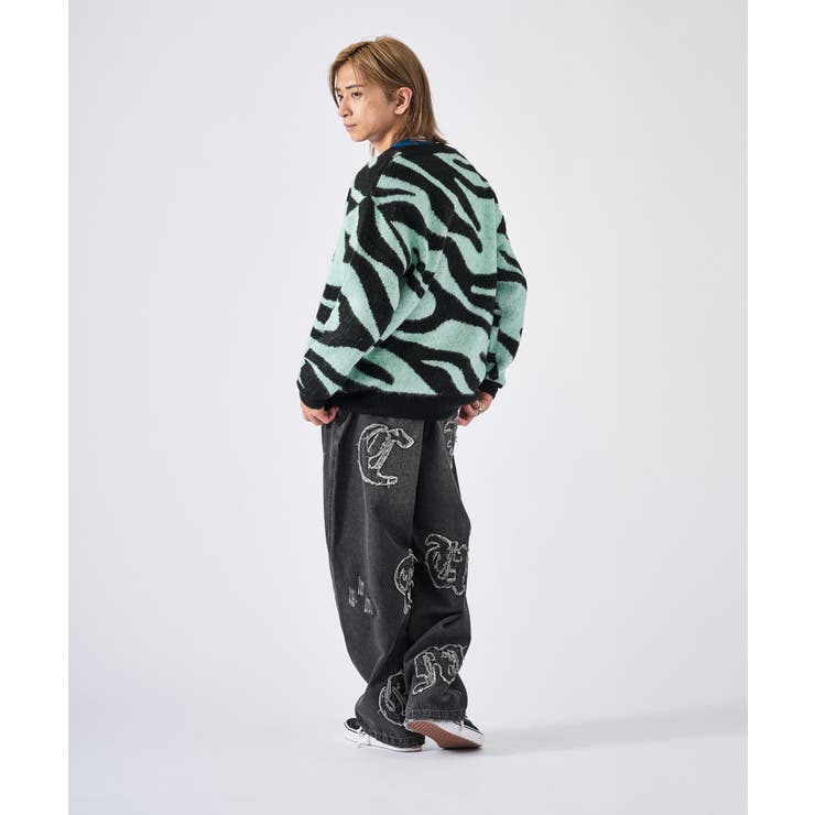 モヘアタッチ総柄カーディガン | REGIEVO | 詳細画像65 