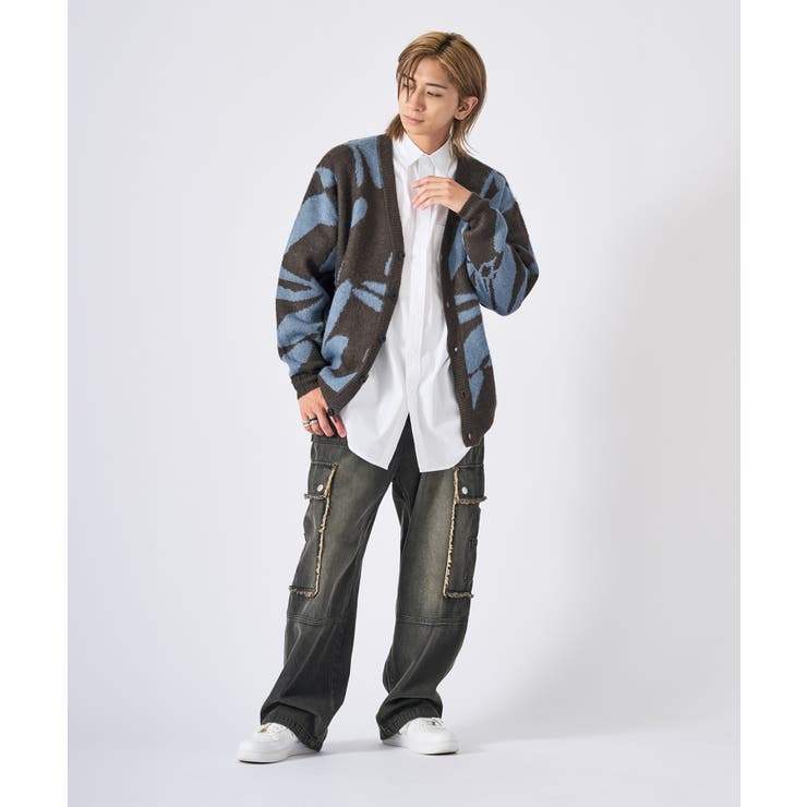 モヘアタッチ総柄カーディガン | REGIEVO | 詳細画像69 