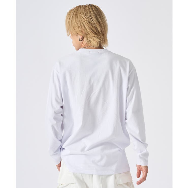 ロンT メンズ ビッグロゴ 長袖Tシャツ ストリート系 オーバーサイズ | REGIEVO | 詳細画像4 