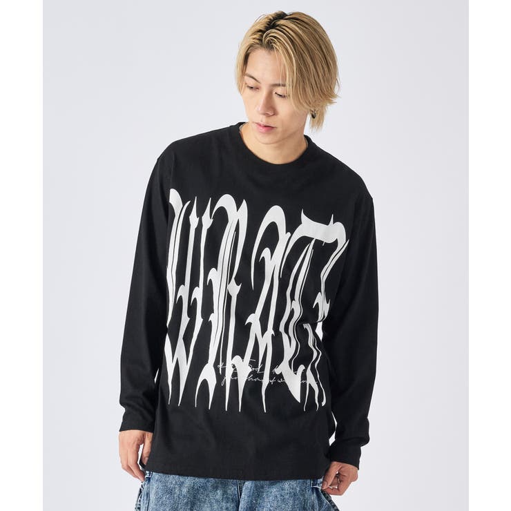 ロンT メンズ ビッグロゴ 長袖Tシャツ ストリート系 オーバーサイズ | REGIEVO | 詳細画像5 