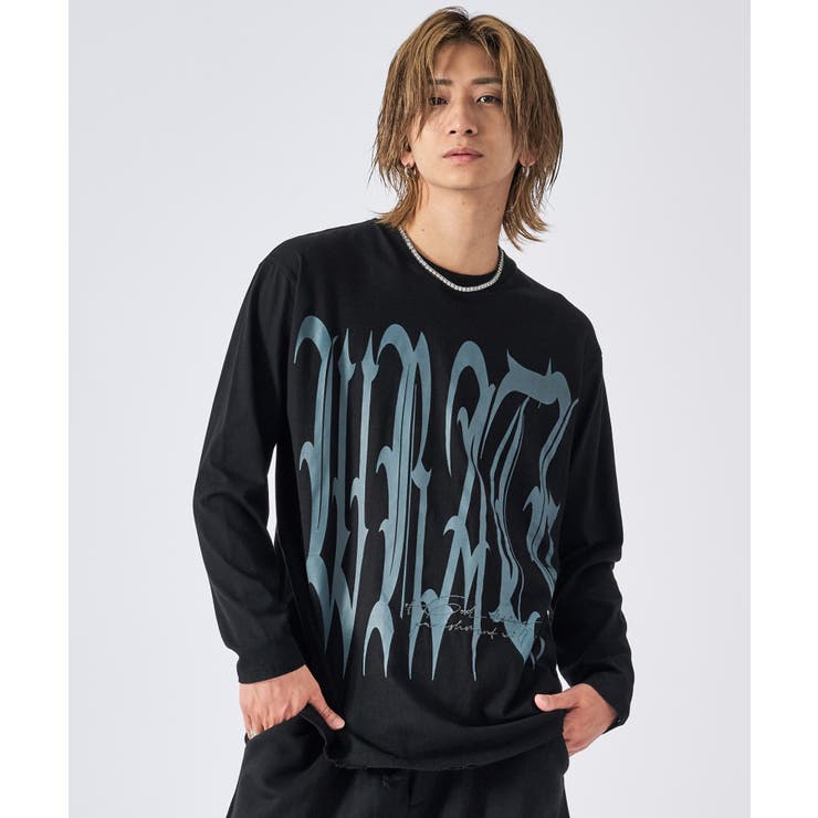 ロンT メンズ ビッグロゴ 長袖Tシャツ ストリート系 オーバーサイズ | REGIEVO | 詳細画像8 