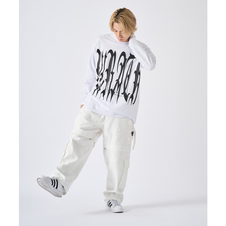 ロンT メンズ ビッグロゴ 長袖Tシャツ ストリート系 オーバーサイズ | REGIEVO | 詳細画像13 