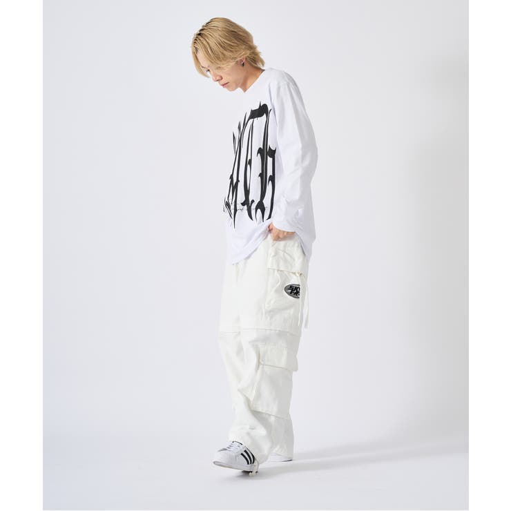 ロンT メンズ ビッグロゴ 長袖Tシャツ ストリート系 オーバーサイズ | REGIEVO | 詳細画像14 