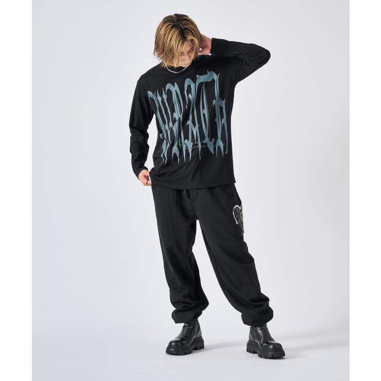 ロンT メンズ ビッグロゴ 長袖Tシャツ ストリート系 オーバーサイズ | REGIEVO | 詳細画像19 