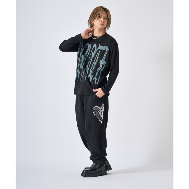 ロンT メンズ ビッグロゴ 長袖Tシャツ ストリート系 オーバーサイズ | REGIEVO | 詳細画像20 
