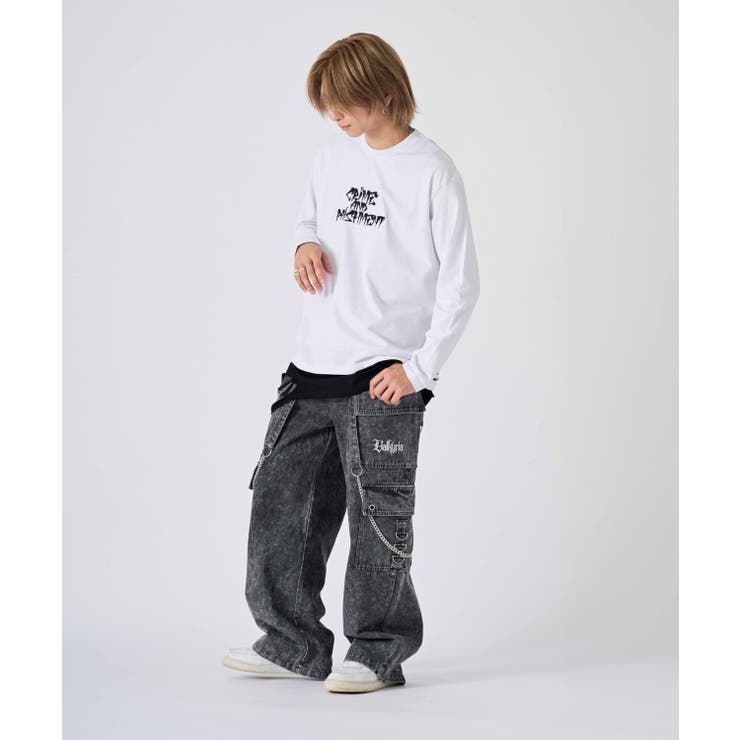 ロンT メンズ フェイクレイヤード 長袖Tシャツ ストリート系 オーバーサイズ | REGIEVO | 詳細画像13 