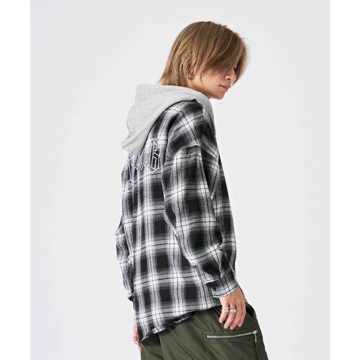 フード付き チェックシャツ | REGIEVO | 詳細画像6