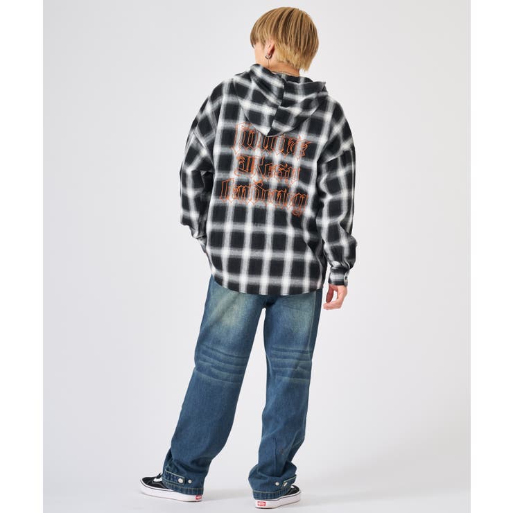 オンブレチェック フードシャツ | REGIEVO | 詳細画像12