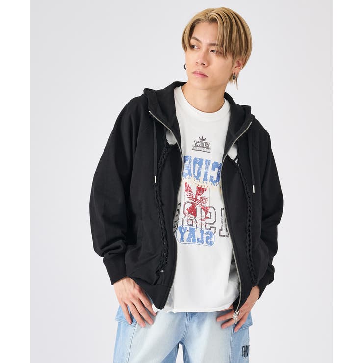 編み立てZIPパーカー | REGIEVO | 詳細画像3 