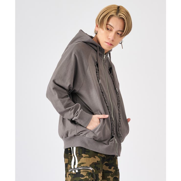 編み立てZIPパーカー | REGIEVO | 詳細画像5 