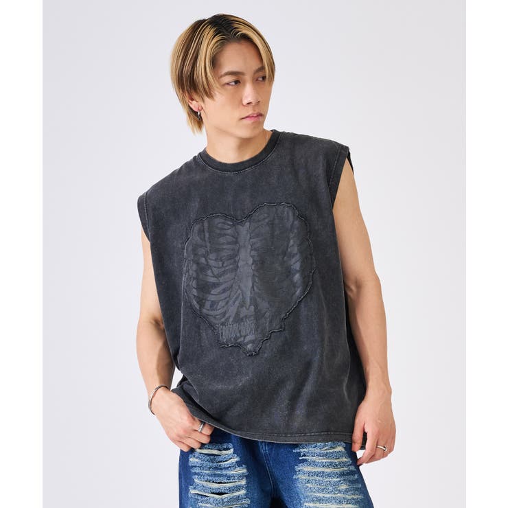 カットオフアップリケノースリーブ | REGIEVO | 詳細画像4 