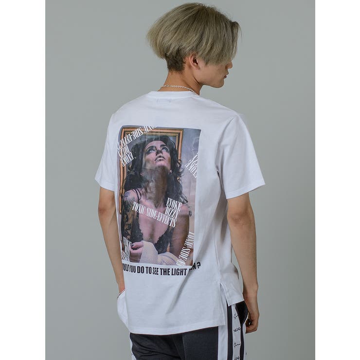 フォトプリントロング丈tシャツ 品番 Levm Regievo レジエボ のメンズファッション通販 Shoplist ショップリスト