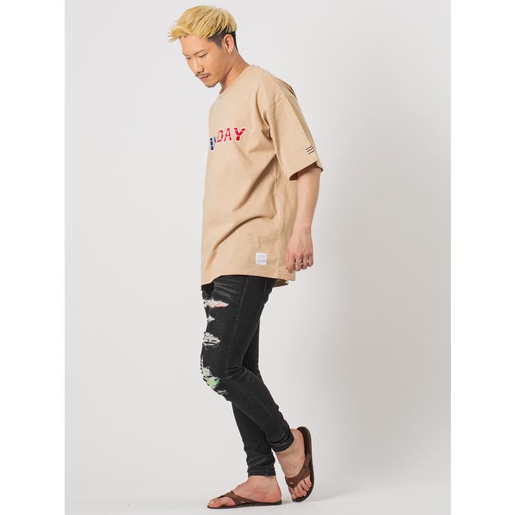 アップリケロゴビッグシルエット Tシャツ | REGIEVO | 詳細画像10 