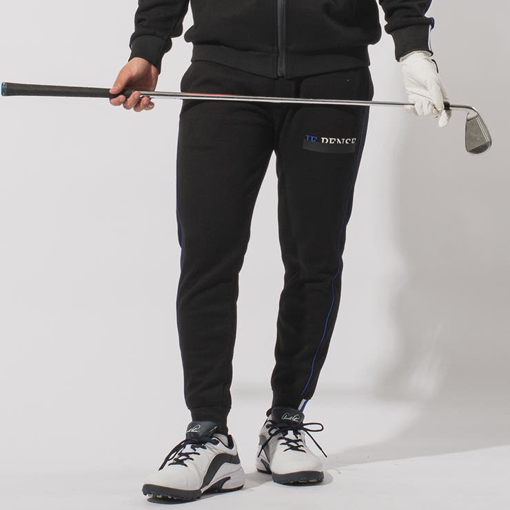 BLACK | サイドラインロゴジョガーパンツ | REGIEVO