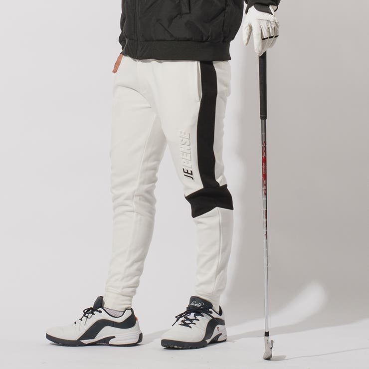 WHITE | 立体ロゴ配色ジョガーパンツ | REGIEVO