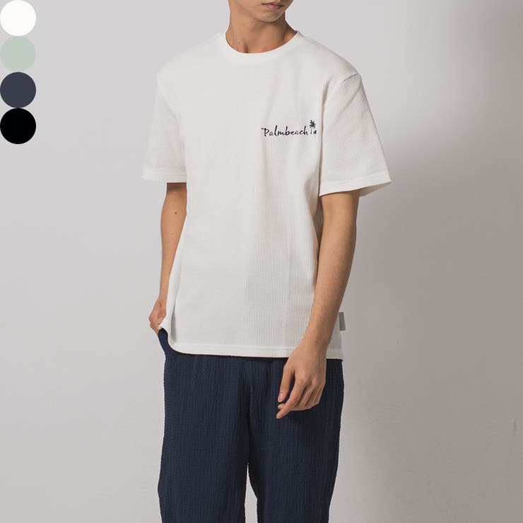 ワッフルロゴ刺繍Tシャツ | REGIEVO | 詳細画像1 
