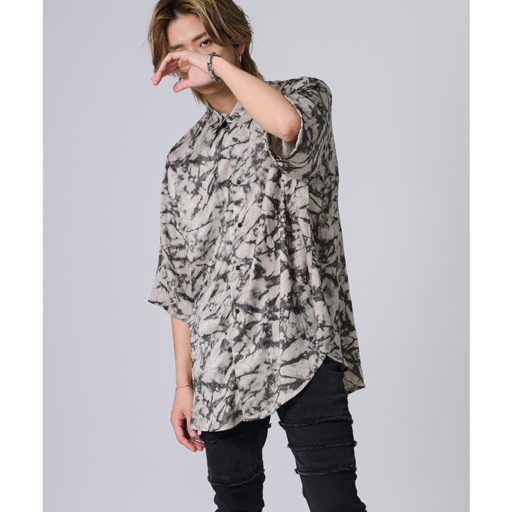 ムラプリント半袖シャツ | REGIEVO | 詳細画像2 