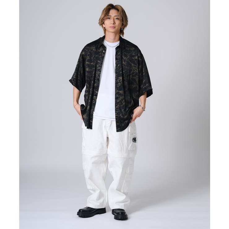 ムラプリント半袖シャツ | REGIEVO | 詳細画像22 