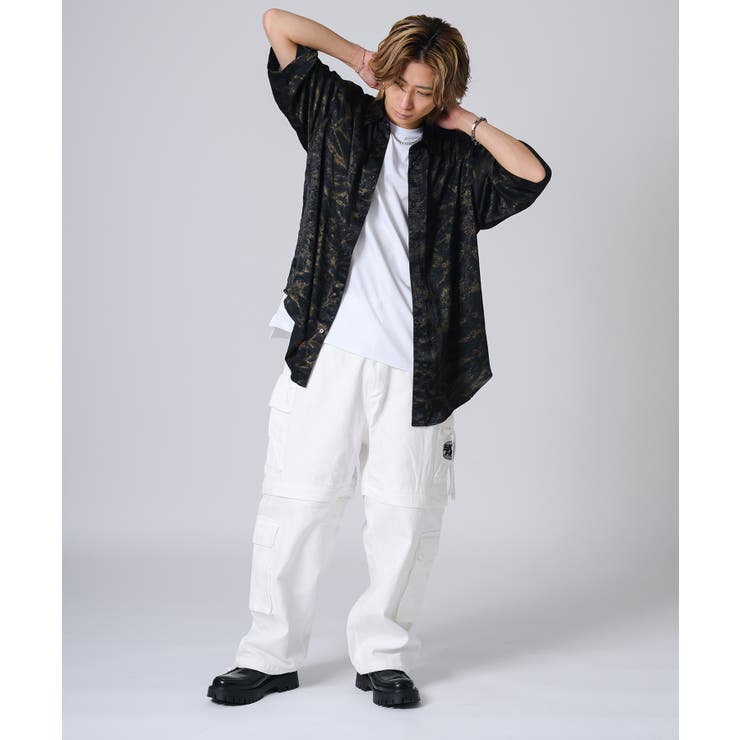 ムラプリント半袖シャツ | REGIEVO | 詳細画像24 