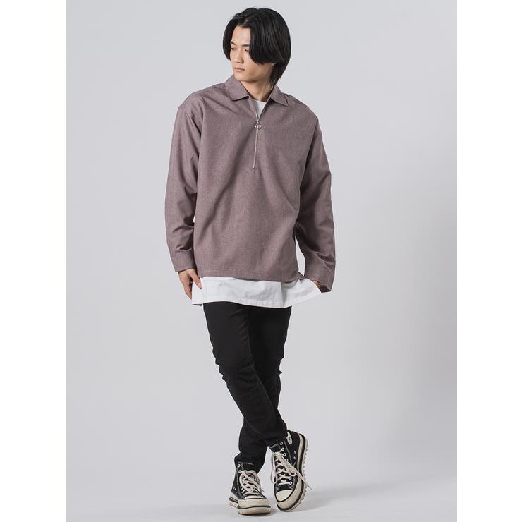 ビッグシルエットハーフジップシャツ | REGIEVO | 詳細画像8 