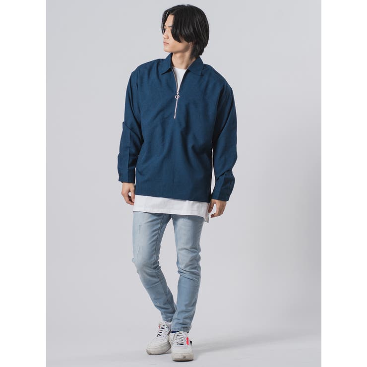 ビッグシルエットハーフジップシャツ | REGIEVO | 詳細画像16 