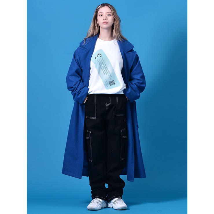 ウールライクビッグシルエットロングコート[品番：LEVM0001338