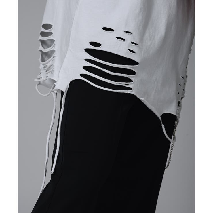 ローズ刺繍グランジTシャツ | REGIEVO | 詳細画像9 