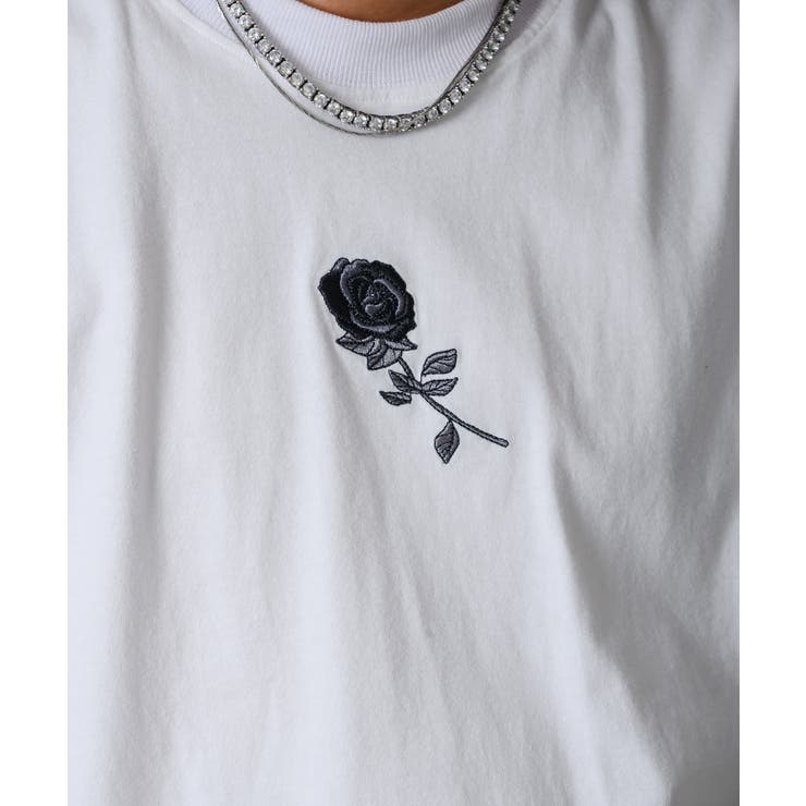 ローズ刺繍グランジTシャツ | REGIEVO | 詳細画像10 