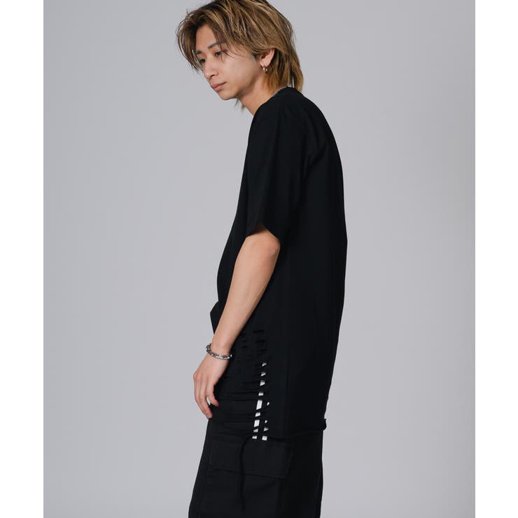 ローズ刺繍グランジTシャツ | REGIEVO | 詳細画像7 