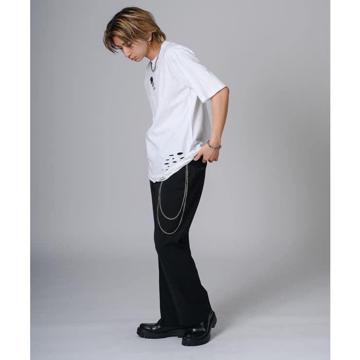 ローズ刺繍グランジTシャツ | REGIEVO | 詳細画像12 