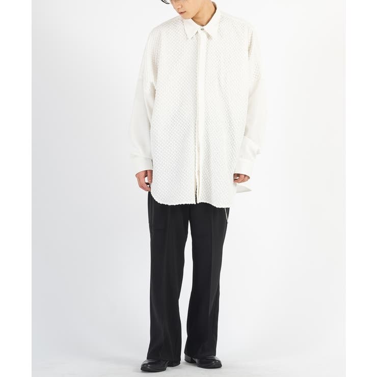 ジャガード切り替えシャツ メンズ シャツ モード ストリート系 | REGIEVO | 詳細画像12 