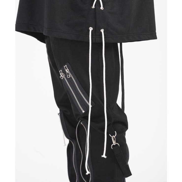 レースアップ ロンT メンズ 長袖Tシャツ モード ストリート | REGIEVO | 詳細画像10 