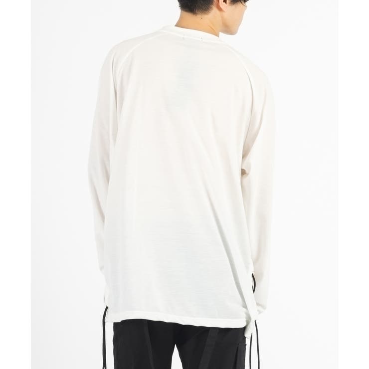 レースアップ ロンT メンズ 長袖Tシャツ モード ストリート | REGIEVO | 詳細画像4 