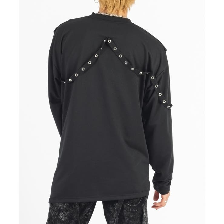 ボンテージ ロンT メンズ 長袖Tシャツ モード ストリート[品番