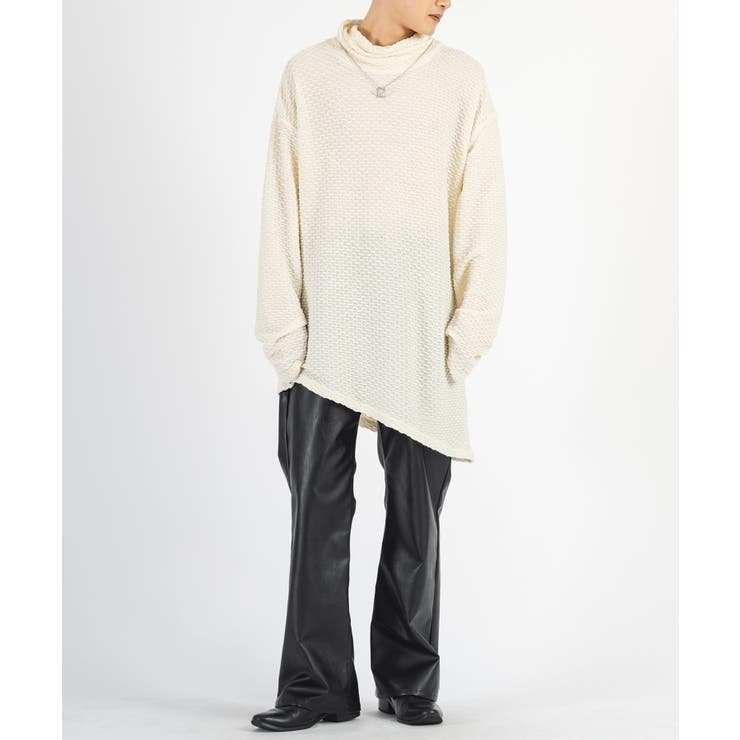 RENOMA - coco 中古 レノマ renoma メンズ スウェット L 白 ホワイト ハイネック オフタートルネック タートルネック ロンT ネックレス付き[品番：LEVM0009088