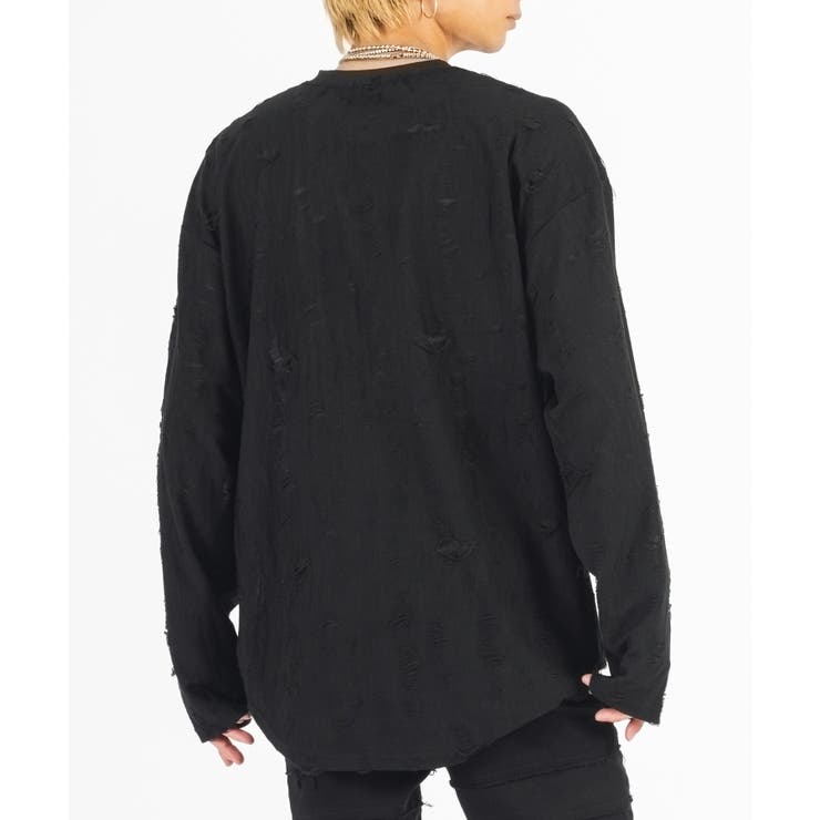 ラウンドヘム ロンT メンズ 長袖Tシャツ モード ストリート | REGIEVO | 詳細画像7 