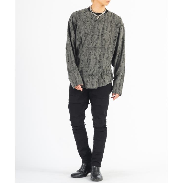 ラウンドヘム ロンT メンズ 長袖Tシャツ モード ストリート | REGIEVO | 詳細画像8 