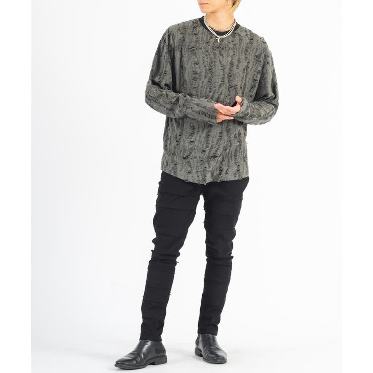 ラウンドヘム ロンT メンズ 長袖Tシャツ モード ストリート | REGIEVO | 詳細画像9 